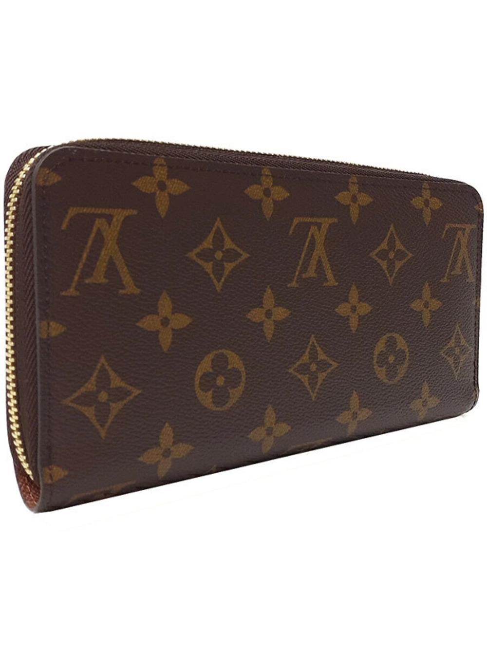 Louis Vuitton Zipper Monogram Round Long Zippy Wallet Brown